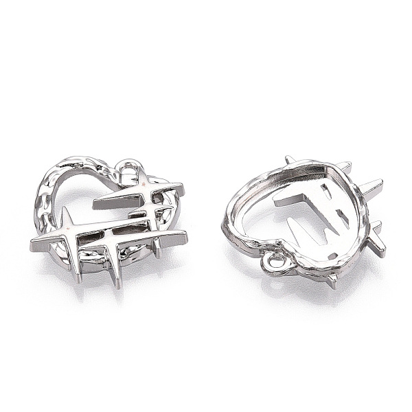 PandaHall Alloy Pendants, Lead Free & Nickel Free & Cadmium Free, Heart, Platinum, 20x20.5x4mm, Hole: 1.6mm Alloy Heart
PandaHall Alloy Pendants, Lead Free & Nickel Free & Cadmium Free, Heart, Platinum, 20x20.5x4mm, Hole: 1.6mm Alloy Heart