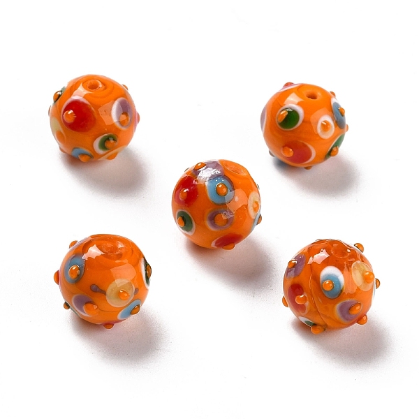 PandaHall Handmade Lampwork Beads, Round, Dark Orange, 11x13x12.5mm, Hole: 1.6mm Lampwork Round
PandaHall Handmade Lampwork Beads, Round, Dark Orange, 11x13x12.5mm, Hole: 1.6mm Lampwork Round