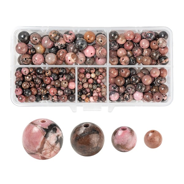 PandaHall 340Pcs 4 Style Natural Rhodonite Beads, Round, 4mm/6mm/8mm/10mm, hole: 1mm Rhodonite Round
PandaHall 340Pcs 4 Style Natural Rhodonite Beads, Round, 4mm/6mm/8mm/10mm, hole: 1mm Rhodonite Round