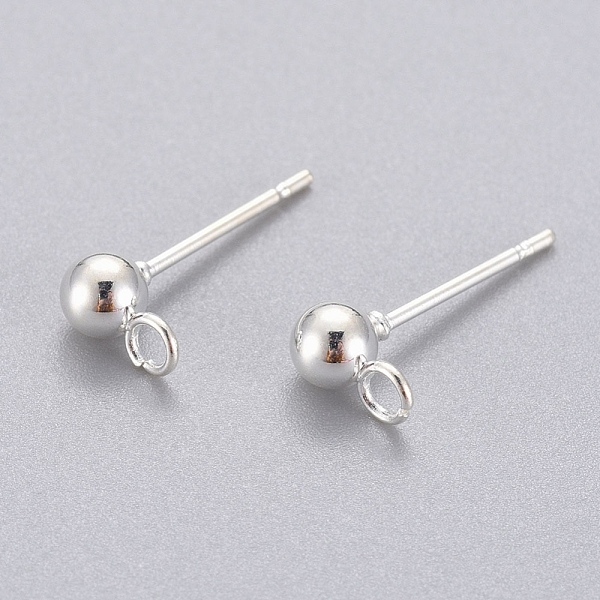 PandaHall 304 Stainless Steel Stud Earring Findings, with Loop, Round, Silver Color Plated, 15x7x4mm, Hole: 1.7mm, Pin: 0.8mm 304 Stainless...
PandaHall 304 Stainless Steel Stud Earring Findings, with Loop, Round, Silver Color Plated, 15x7x4mm, Hole: 1.7mm, Pin: 0.8mm 304 Stainless...