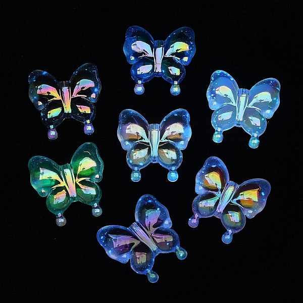 PandaHall Luminous UV Plating Rainbow Iridescent Acrylic Beads, Glow in the Dark, Butterfly, Mixed Color, 30x29x10.5mm, Hole: 2mm Acrylic..., Multicolor
PandaHall Luminous UV Plating Rainbow Iridescent Acrylic Beads, Glow in the Dark, Butterfly, Mixed Color, 30x29x10.5mm, Hole: 2mm Acrylic..., Multicolor