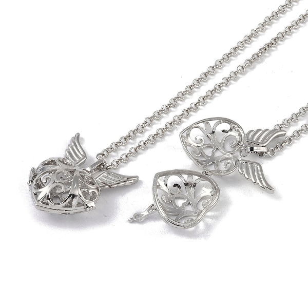 PandaHall Brass Rhinestone Pendant Necklaces, Iron Rolo Chains, Heart, Platinum, 32.28 inch(82cm), Pendant: 43x34.5mm Brass Heart
PandaHall Brass Rhinestone Pendant Necklaces, Iron Rolo Chains, Heart, Platinum, 32.28 inch(82cm), Pendant: 43x34.5mm Brass Heart
