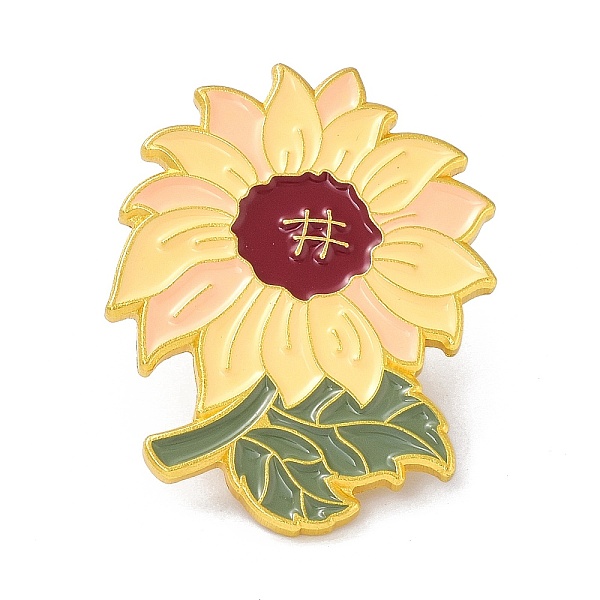 PandaHall Sunflower Enamel Pin, Lovely Alloy Enamel Brooch for Backpacks Clothes, Golden, Champagne Yellow, 31x24x9mm Alloy+Enamel
PandaHall Sunflower Enamel Pin, Lovely Alloy Enamel Brooch for Backpacks Clothes, Golden, Champagne Yellow, 31x24x9mm Alloy+Enamel