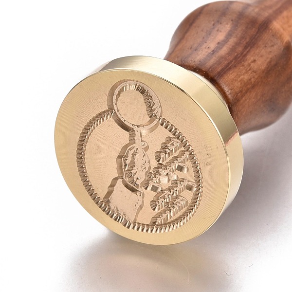 PandaHall Brass Retro Wax Sealing Stamp, with Rosewood Handle, for Post Decoration DIY Card Making, Round, Magnifying Glass Pattern, 90x25mm...
PandaHall Brass Retro Wax Sealing Stamp, with Rosewood Handle, for Post Decoration DIY Card Making, Round, Magnifying Glass Pattern, 90x25mm...