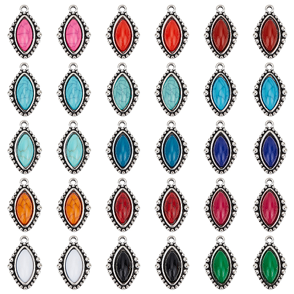PandaHall 32Pcs Glass Crystal Pendants, 16 Colors Horse Eye Shape Crystals Beads Retro Gemstone Pendants Zinc Alloy Base Rhinestone Charms..., Multicolor
PandaHall 32Pcs Glass Crystal Pendants, 16 Colors Horse Eye Shape Crystals Beads Retro Gemstone Pendants Zinc Alloy Base Rhinestone Charms..., Multicolor