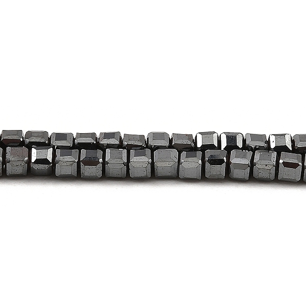 PandaHall Electroplated Synthetic Non-Magnetic Hematite Beads Strands, Faceted Cube, Gunmetal Plated, 2.5x2.5x2.4mm, Hole: 0.8mm, about...
PandaHall Electroplated Synthetic Non-Magnetic Hematite Beads Strands, Faceted Cube, Gunmetal Plated, 2.5x2.5x2.4mm, Hole: 0.8mm, about...