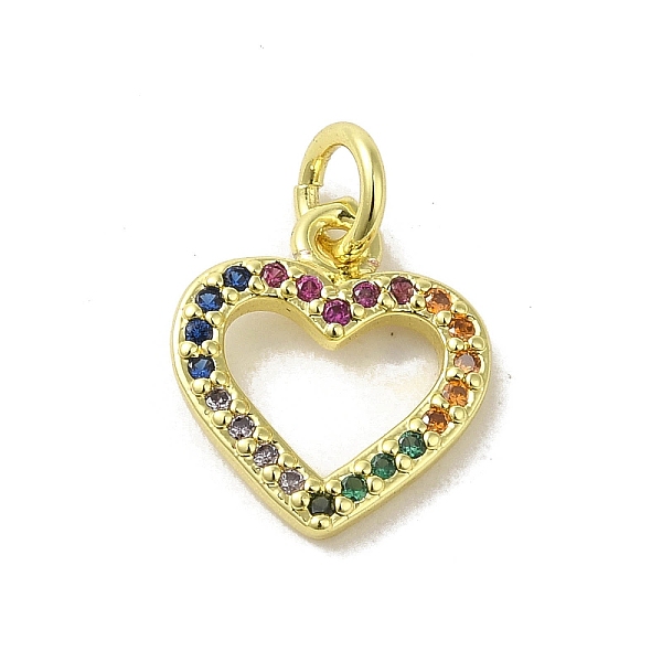 PandaHall Real 18K Gold Plated Brass Pave Cubic Zirconia Pendants, with Jump Rings, Heart, Colorful, 13x11x1.8mm, Hole: 3mm Brass+Cubic...
PandaHall Real 18K Gold Plated Brass Pave Cubic Zirconia Pendants, with Jump Rings, Heart, Colorful, 13x11x1.8mm, Hole: 3mm Brass+Cubic...