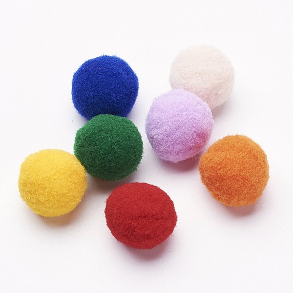 PandaHall DIY Doll Craft Polyester High-elastic Pom Pom Ball, Round, Mixed Color, 21~23mm Polyester Multicolor
PandaHall DIY Doll Craft Polyester High-elastic Pom Pom Ball, Round, Mixed Color, 21~23mm Polyester Multicolor