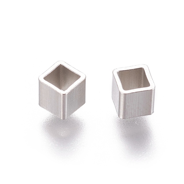 PandaHall 304 Stainless Steel Beads, Cube, Stainless Steel Color, 4x4x4mm, Hole: 3x3mm 304 Stainless Steel Cube
PandaHall 304 Stainless Steel Beads, Cube, Stainless Steel Color, 4x4x4mm, Hole: 3x3mm 304 Stainless Steel Cube