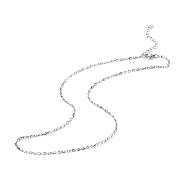 PandaHall 304 Stainless Steel Cable Chain Necklace for Men Women, Stainless Steel Color, 17.83 inch(45.3cm) 304 Stainless Steel
PandaHall 304 Stainless Steel Cable Chain Necklace for Men Women, Stainless Steel Color, 17.83 inch(45.3cm) 304 Stainless Steel