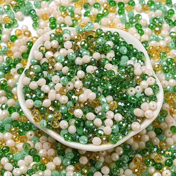 PandaHall Glass Beads, Faceted, Rondelle, Medium Sea Green, 4x3mm, Hole: 0.4mm, about 6800pcs/500g Glass Rondelle
PandaHall Glass Beads, Faceted, Rondelle, Medium Sea Green, 4x3mm, Hole: 0.4mm, about 6800pcs/500g Glass Rondelle