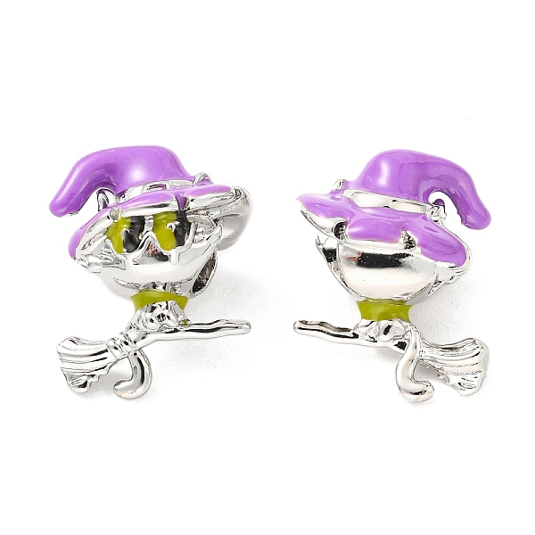 PandaHall Halloween Theme Brass Enamel European Beads, Large Hole Beads, Lead Free & Cadmium Free, Witch, Platinum, Medium Purple...
PandaHall Halloween Theme Brass Enamel European Beads, Large Hole Beads, Lead Free & Cadmium Free, Witch, Platinum, Medium Purple...