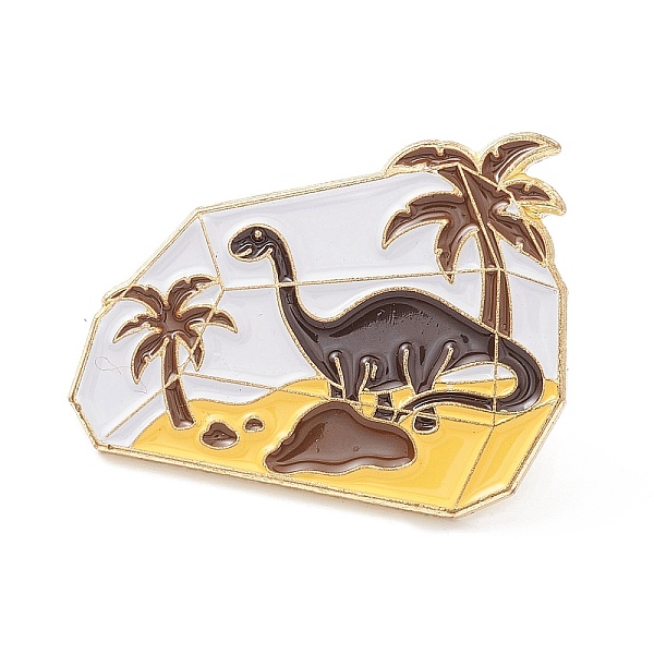 PandaHall Dinosaur and Coconut Tree Enamel Pin, Diamond Shape Alloy Enamel Brooch for Backpack Clothes, Golden, Brown, 22x28x9mm...
PandaHall Dinosaur and Coconut Tree Enamel Pin, Diamond Shape Alloy Enamel Brooch for Backpack Clothes, Golden, Brown, 22x28x9mm...