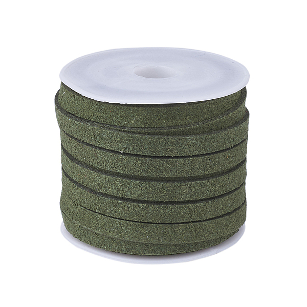 PandaHall Faux Suede Cord, Faux Suede Lace, Olive, 5x1.5mm, about 5.46 yards(5m)/roll Faux Suede Green
PandaHall Faux Suede Cord, Faux Suede Lace, Olive, 5x1.5mm, about 5.46 yards(5m)/roll Faux Suede Green
