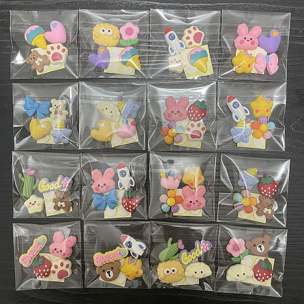 PandaHall Self-Adhesive Opaque Resin Cabochons, Mixed Shapes, Mixed Color, 30~70mm, 4pcs/bag Resin Mixed Shapes Multicolor
PandaHall Self-Adhesive Opaque Resin Cabochons, Mixed Shapes, Mixed Color, 30~70mm, 4pcs/bag Resin Mixed Shapes Multicolor
