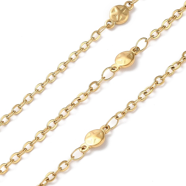 PandaHall Ion Plating(IP) 304 Stainless Steel Flat Round with Star Link Chains, Soldered, with Spool, Golden, 2.8x2x0.5mm, 9x4.5x1.8mm...
PandaHall Ion Plating(IP) 304 Stainless Steel Flat Round with Star Link Chains, Soldered, with Spool, Golden, 2.8x2x0.5mm, 9x4.5x1.8mm...