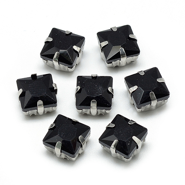 PandaHall Sew on Rhinestone, Multi-strand Links, Glass Rhinestone, with Brass Prong Settings, Garments Accessories, Faceted, Square..., Black
PandaHall Sew on Rhinestone, Multi-strand Links, Glass Rhinestone, with Brass Prong Settings, Garments Accessories, Faceted, Square..., Black