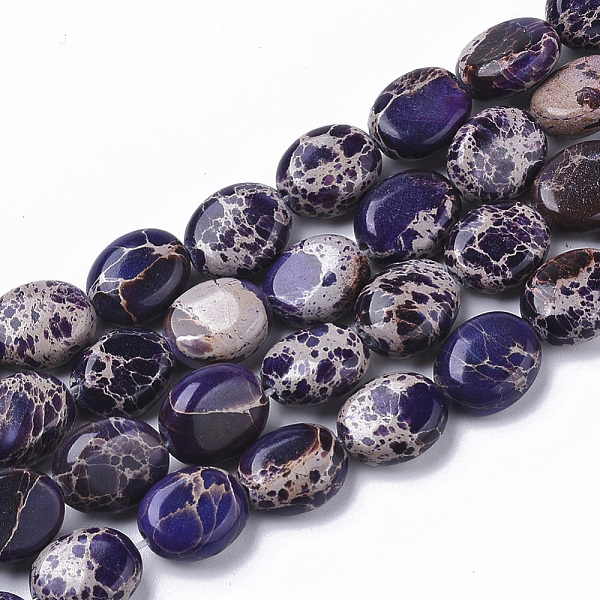 PandaHall Natural Imperial Jasper Beads Strands, Dyed, Oval, Indigo, 10x8x4.5mm, Hole: 1mm, about 39pcs/Strand, 15.55 inch(39.5cm) Imperial..., Purple
PandaHall Natural Imperial Jasper Beads Strands, Dyed, Oval, Indigo, 10x8x4.5mm, Hole: 1mm, about 39pcs/Strand, 15.55 inch(39.5cm) Imperial..., Purple