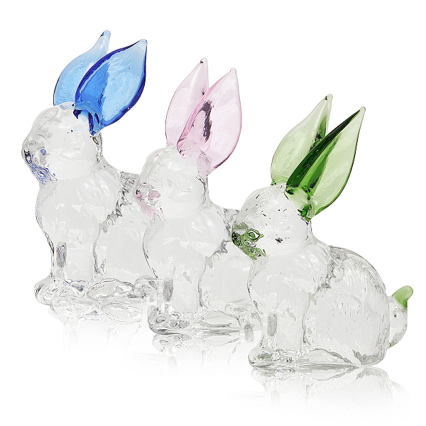 PandaHall CHGCRAFT 3Pcs 3 Colors Rabbit Shape Glass Display Decorations, for Easter Home Decoration, Mixed Color, 48x30x68mms, 1pc/color..., Multicolor
PandaHall CHGCRAFT 3Pcs 3 Colors Rabbit Shape Glass Display Decorations, for Easter Home Decoration, Mixed Color, 48x30x68mms, 1pc/color..., Multicolor