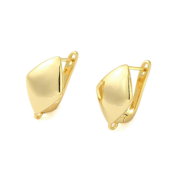 PandaHall Brass Hoop Earrings Findings, Latch Back, Rhombus, Real 18K Gold Plated, 18x12mm, Pin: 1x10mm Brass
PandaHall Brass Hoop Earrings Findings, Latch Back, Rhombus, Real 18K Gold Plated, 18x12mm, Pin: 1x10mm Brass