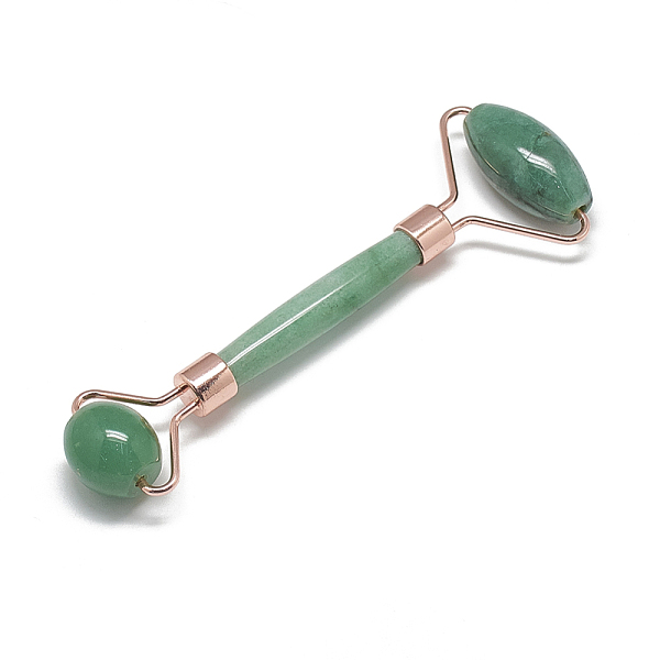 PandaHall Natural Green Aventurine Massage Tools, Facial Rollers, with Brass Findings, Rose Gold, 13.5~15.3x4~6x2~2.05cm Green Aventurine...
PandaHall Natural Green Aventurine Massage Tools, Facial Rollers, with Brass Findings, Rose Gold, 13.5~15.3x4~6x2~2.05cm Green Aventurine...