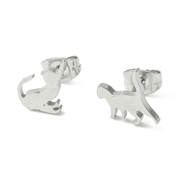 PandaHall Cute Little Animal Theme 304 Stainless Steel Stud Earrings, Cat Shape, 10x8mm 304 Stainless Steel Cat Shape
PandaHall Cute Little Animal Theme 304 Stainless Steel Stud Earrings, Cat Shape, 10x8mm 304 Stainless Steel Cat Shape