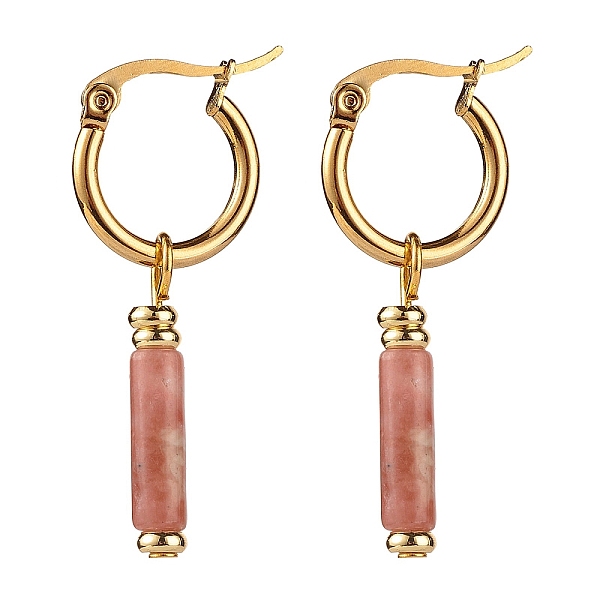 PandaHall Natural Plum Blossom Jade Column Drop Earrings for Women, Golden Huggie Hoop Earrings, 37mm, Pin: 0.7mm Plum Blossom Jade Column
PandaHall Natural Plum Blossom Jade Column Drop Earrings for Women, Golden Huggie Hoop Earrings, 37mm, Pin: 0.7mm Plum Blossom Jade Column