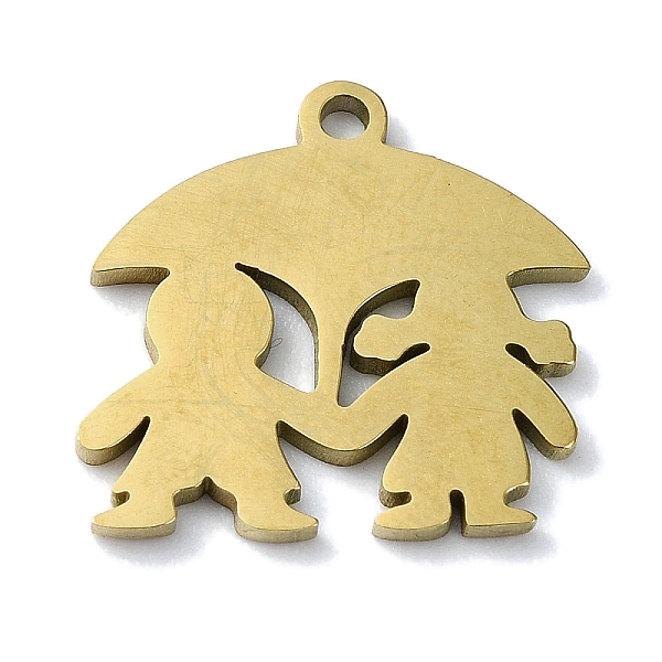 PandaHall 304 Stainless Steel Charms, Laser Cut, Couple with Umbrella Charm, Golden, 14x14.5x1mm, Hole: 1.2mm 304 Stainless Steel Human
PandaHall 304 Stainless Steel Charms, Laser Cut, Couple with Umbrella Charm, Golden, 14x14.5x1mm, Hole: 1.2mm 304 Stainless Steel Human