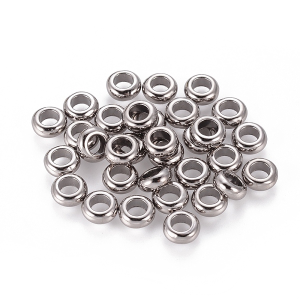 PandaHall Alloy Spacer, Rondelle, Lead Free and Cadmium Free, Gunmetal, 7x3mm, Hole: 4mm Alloy Rondelle
PandaHall Alloy Spacer, Rondelle, Lead Free and Cadmium Free, Gunmetal, 7x3mm, Hole: 4mm Alloy Rondelle
