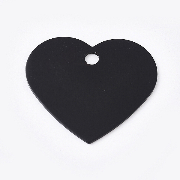 PandaHall Aluminum Pendants, Blank Tags, Heart, Black, 33x37.5x1mm, Hole: 3.5mm Aluminum Heart Black
PandaHall Aluminum Pendants, Blank Tags, Heart, Black, 33x37.5x1mm, Hole: 3.5mm Aluminum Heart Black