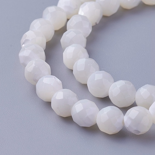 PandaHall Shell Beads Strands, Faceted, Round, 6~6.5mm, Hole: 0.8mm, about 59pcs/strand, 14.84 inch(37.7cm) Other Sea Shell Round
PandaHall Shell Beads Strands, Faceted, Round, 6~6.5mm, Hole: 0.8mm, about 59pcs/strand, 14.84 inch(37.7cm) Other Sea Shell Round
