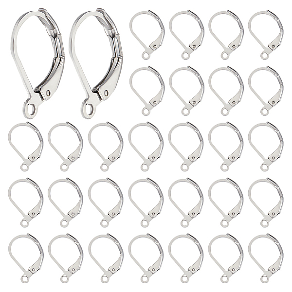 PandaHall Beebeecraft 200Pcs 304 Stainless Steel Leverback Earring Findings, with Loop, Stainless Steel Color, 15x10x2mm, Hole: 1.2mm, Pin...
PandaHall Beebeecraft 200Pcs 304 Stainless Steel Leverback Earring Findings, with Loop, Stainless Steel Color, 15x10x2mm, Hole: 1.2mm, Pin...