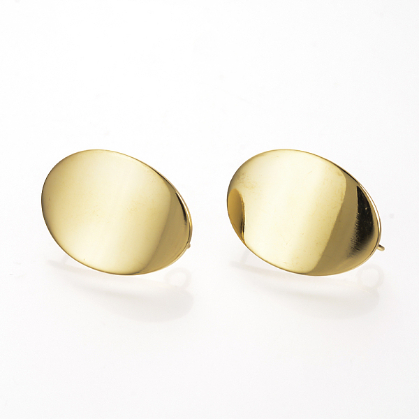 PandaHall Ear Stud Findings, with Loop, Real 18K Gold Plated, Oval, 22x15.5mm, Hole: 2mm, Pin: 0.8mm Brass Oval
PandaHall Ear Stud Findings, with Loop, Real 18K Gold Plated, Oval, 22x15.5mm, Hole: 2mm, Pin: 0.8mm Brass Oval