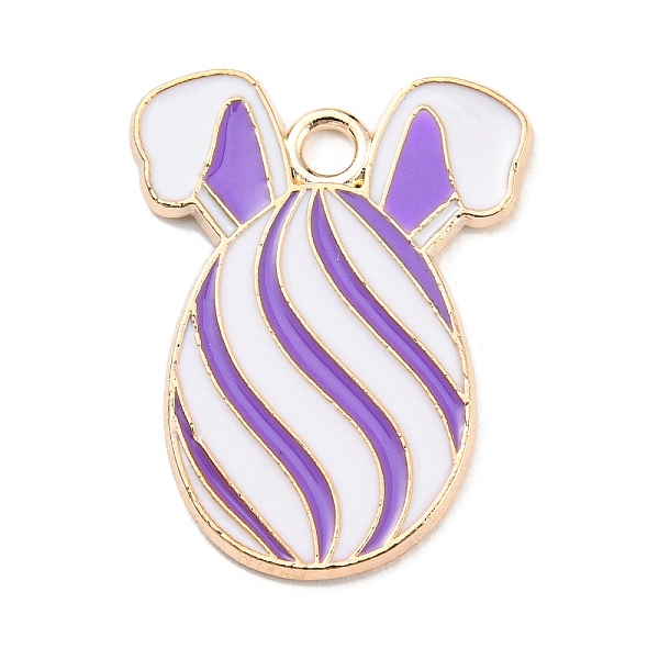 PandaHall Easter Alloy Enamel Pendants, Golden, Egg with Rabbit Ear Charm, Lilac, 22x17x1.5mm, Hole: 2mm Alloy+Enamel Egg Purple
PandaHall Easter Alloy Enamel Pendants, Golden, Egg with Rabbit Ear Charm, Lilac, 22x17x1.5mm, Hole: 2mm Alloy+Enamel Egg Purple