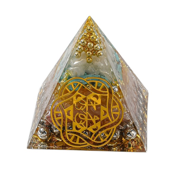 PandaHall Resin Orgonite Pyramid Home Display Decorations, with Natural Gemstone Chips, Red, 50x50x50mm Resin Pyramid Red
PandaHall Resin Orgonite Pyramid Home Display Decorations, with Natural Gemstone Chips, Red, 50x50x50mm Resin Pyramid Red