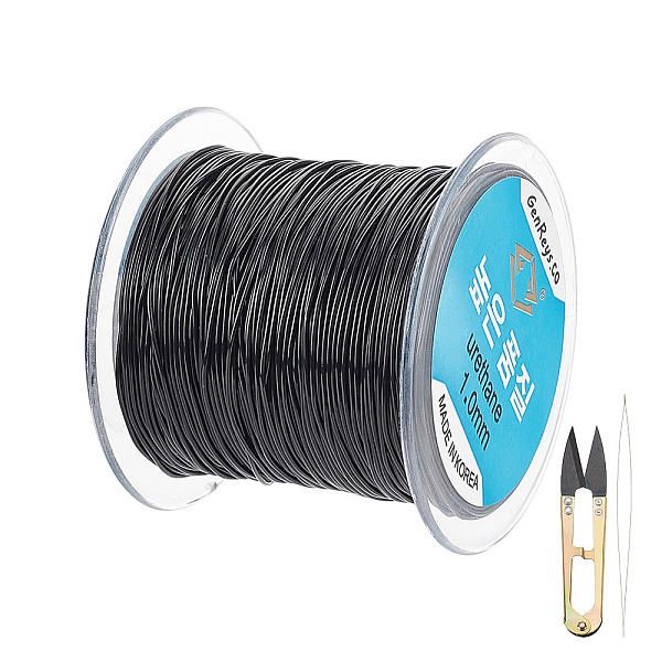 PandaHall 1 Roll 109.36 Yard Black Stretch Cord, 2 Pcs Big Eye Beading Needles 2 Pc Scissor Elastic Crystal Thread Jewelry Tools Set for...
PandaHall 1 Roll 109.36 Yard Black Stretch Cord, 2 Pcs Big Eye Beading Needles 2 Pc Scissor Elastic Crystal Thread Jewelry Tools Set for...