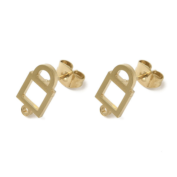 PandaHall Ion Plating(IP) 304 Stainless Steel Stud Earring Findings, Lock, Golden, 12.5x6.5mm, Hole: 1.2mm, Pin: 0.7x11mm 304 Stainless...
PandaHall Ion Plating(IP) 304 Stainless Steel Stud Earring Findings, Lock, Golden, 12.5x6.5mm, Hole: 1.2mm, Pin: 0.7x11mm 304 Stainless...