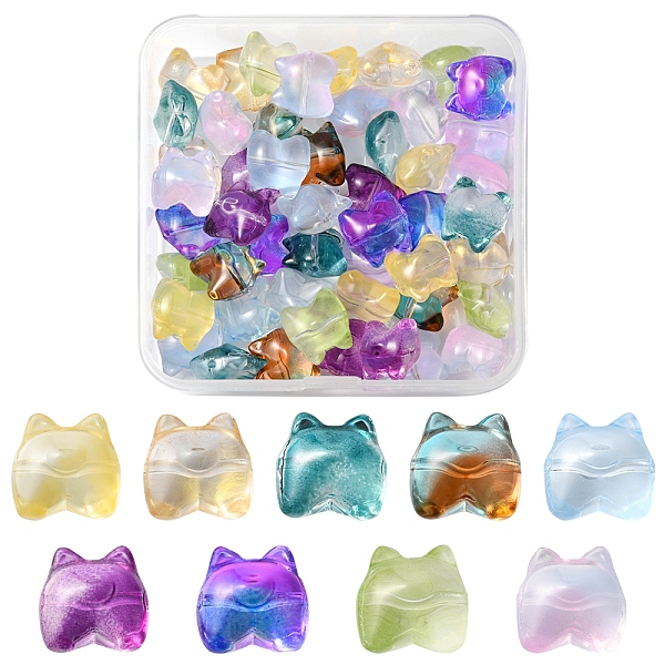 PandaHall 50Pcs 9 Style Transparent Spray Painted Glass Beads, Bear, Mixed Color, 13x13x9mm, Hole: 1.2mm Glass Bear Multicolor
PandaHall 50Pcs 9 Style Transparent Spray Painted Glass Beads, Bear, Mixed Color, 13x13x9mm, Hole: 1.2mm Glass Bear Multicolor
