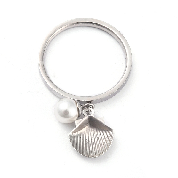 PandaHall Dual-use Items, 304 Stainless Steel Finger Rings or Pendants, with Plastic Round Beads, Shell, White, Stainless Steel Color, US...
PandaHall Dual-use Items, 304 Stainless Steel Finger Rings or Pendants, with Plastic Round Beads, Shell, White, Stainless Steel Color, US...