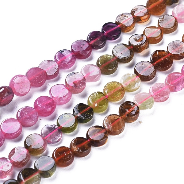 PandaHall Natural Tourmaline Beads Strands, Flat Round, 5~6x2.5~3.5mm, Hole: 0.8mm, about 72pcs/strand, 15.67 inch(39.8cm) Tourmaline Flat...
PandaHall Natural Tourmaline Beads Strands, Flat Round, 5~6x2.5~3.5mm, Hole: 0.8mm, about 72pcs/strand, 15.67 inch(39.8cm) Tourmaline Flat...