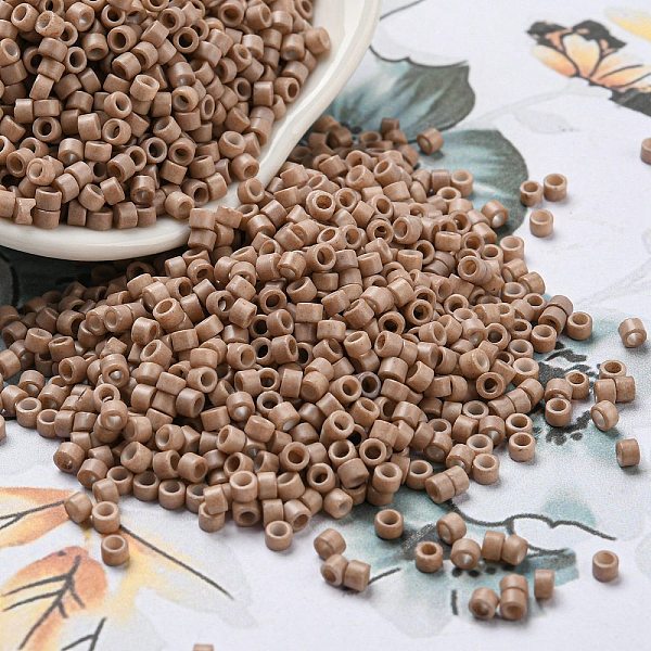PandaHall Baking Paint Glass Seed Beads, Cylinder, Tan, 2.5x2mm, Hole: 1.4mm, about 45359pcs/pound Glass Orange
PandaHall Baking Paint Glass Seed Beads, Cylinder, Tan, 2.5x2mm, Hole: 1.4mm, about 45359pcs/pound Glass Orange