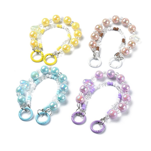PandaHall Acrylic Heart Beaded Mobile Straps, Multifunctional Chain, with Alloy Spring Gate Ring, Mixed Color, 24.5cm Acrylic Multicolor
PandaHall Acrylic Heart Beaded Mobile Straps, Multifunctional Chain, with Alloy Spring Gate Ring, Mixed Color, 24.5cm Acrylic Multicolor