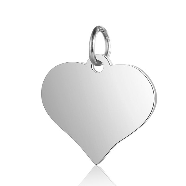 PandaHall 201 Stainless Steel Stamping Blank Tag Charms, Manual Polishing, Heart, Stainless Steel Color, 14x15x1mm, Hole: 3.5mm 201...
PandaHall 201 Stainless Steel Stamping Blank Tag Charms, Manual Polishing, Heart, Stainless Steel Color, 14x15x1mm, Hole: 3.5mm 201...