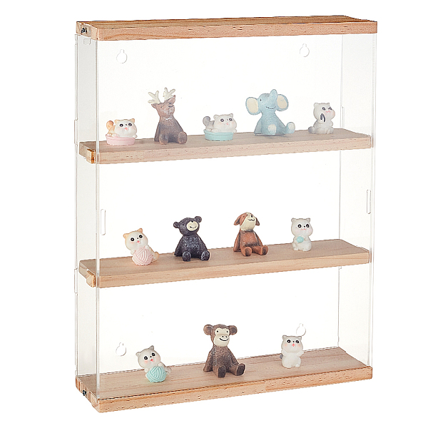 PandaHall 3-Layer Acrylic Minifigures Display Case, Wooden Tiered Dustproof Dolls Display Box with Hanging Hole for Models Toys Action..., Clear
PandaHall 3-Layer Acrylic Minifigures Display Case, Wooden Tiered Dustproof Dolls Display Box with Hanging Hole for Models Toys Action..., Clear
