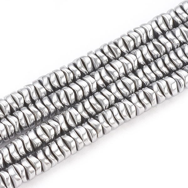 PandaHall Electroplate Non-magnetic Synthetic Hematite Beads Strands, Wavy Disc, Platinum Plated, 4x1.5mm, Hole: 1mm, about 270pcs/strand...
PandaHall Electroplate Non-magnetic Synthetic Hematite Beads Strands, Wavy Disc, Platinum Plated, 4x1.5mm, Hole: 1mm, about 270pcs/strand...