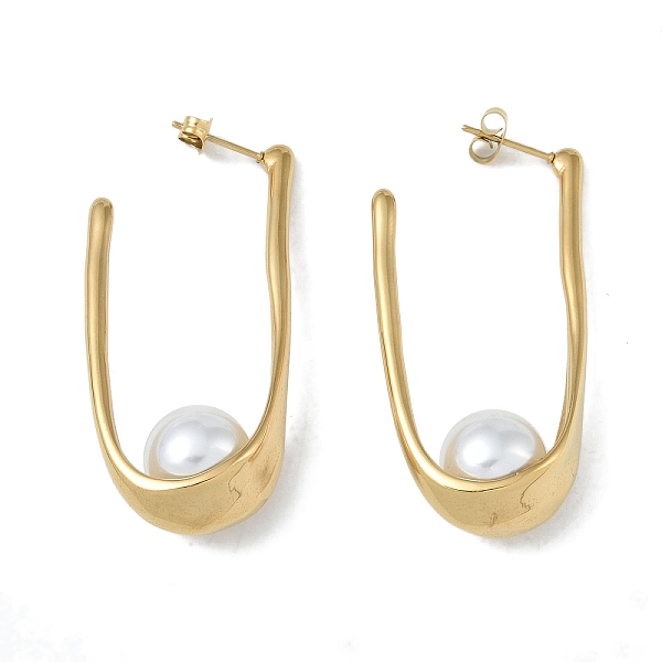PandaHall Pearl 304 Stainless Steel Stud Earrings, Oval, Real 18K Gold Plated, 48.5x12mm 304 Stainless Steel Others
PandaHall Pearl 304 Stainless Steel Stud Earrings, Oval, Real 18K Gold Plated, 48.5x12mm 304 Stainless Steel Others