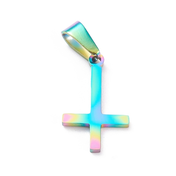 PandaHall Ion Plating(IP) 304 Stainless Steel Pendants, Laser Cut, Cross, Rainbow Color, 21x13x1.5mm, Hole: 3.5x7mm 304 Stainless Steel...
PandaHall Ion Plating(IP) 304 Stainless Steel Pendants, Laser Cut, Cross, Rainbow Color, 21x13x1.5mm, Hole: 3.5x7mm 304 Stainless Steel...