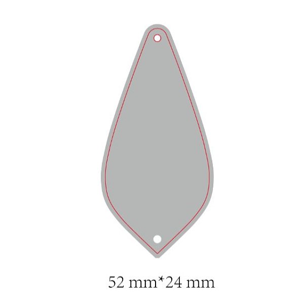PandaHall Carbon Steel Cutting Dies Stencils, for DIY Leather Making, Teardrop, Matte Platinum Color, 52x24mm Carbon Steel
PandaHall Carbon Steel Cutting Dies Stencils, for DIY Leather Making, Teardrop, Matte Platinum Color, 52x24mm Carbon Steel