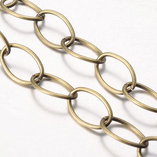 PandaHall Iron Cable Chains, Unwelded, with Spool, Oval, Lead Free & Nickel Free, Antique Bronze, 18x12x1.5mm, about 164.04 Feet(50m)/roll...
PandaHall Iron Cable Chains, Unwelded, with Spool, Oval, Lead Free & Nickel Free, Antique Bronze, 18x12x1.5mm, about 164.04 Feet(50m)/roll...