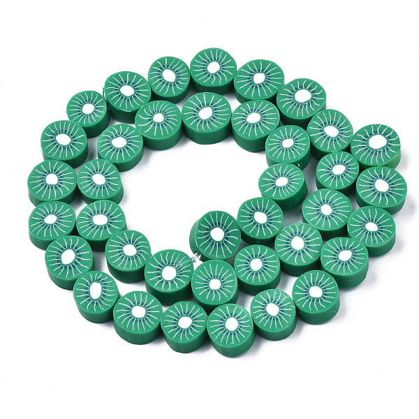 PandaHall Handmade Polymer Clay Bead Strands, Kiwi Slice, Green, 9~10x4~5mm, Hole: 1.6mm, about 38~40pcs/strand, 13.98 inch~14.96 inch...
PandaHall Handmade Polymer Clay Bead Strands, Kiwi Slice, Green, 9~10x4~5mm, Hole: 1.6mm, about 38~40pcs/strand, 13.98 inch~14.96 inch...